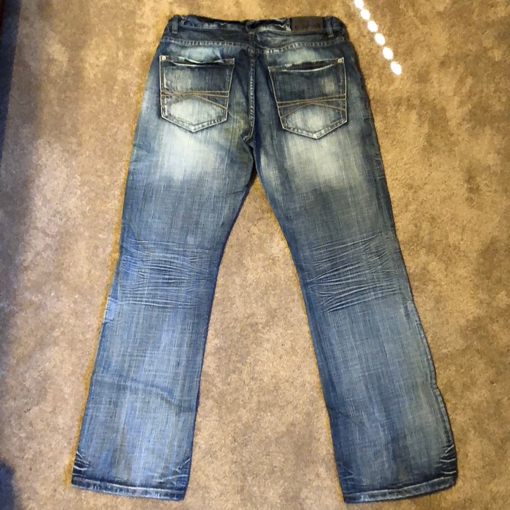 Men’s express faded blue jeans